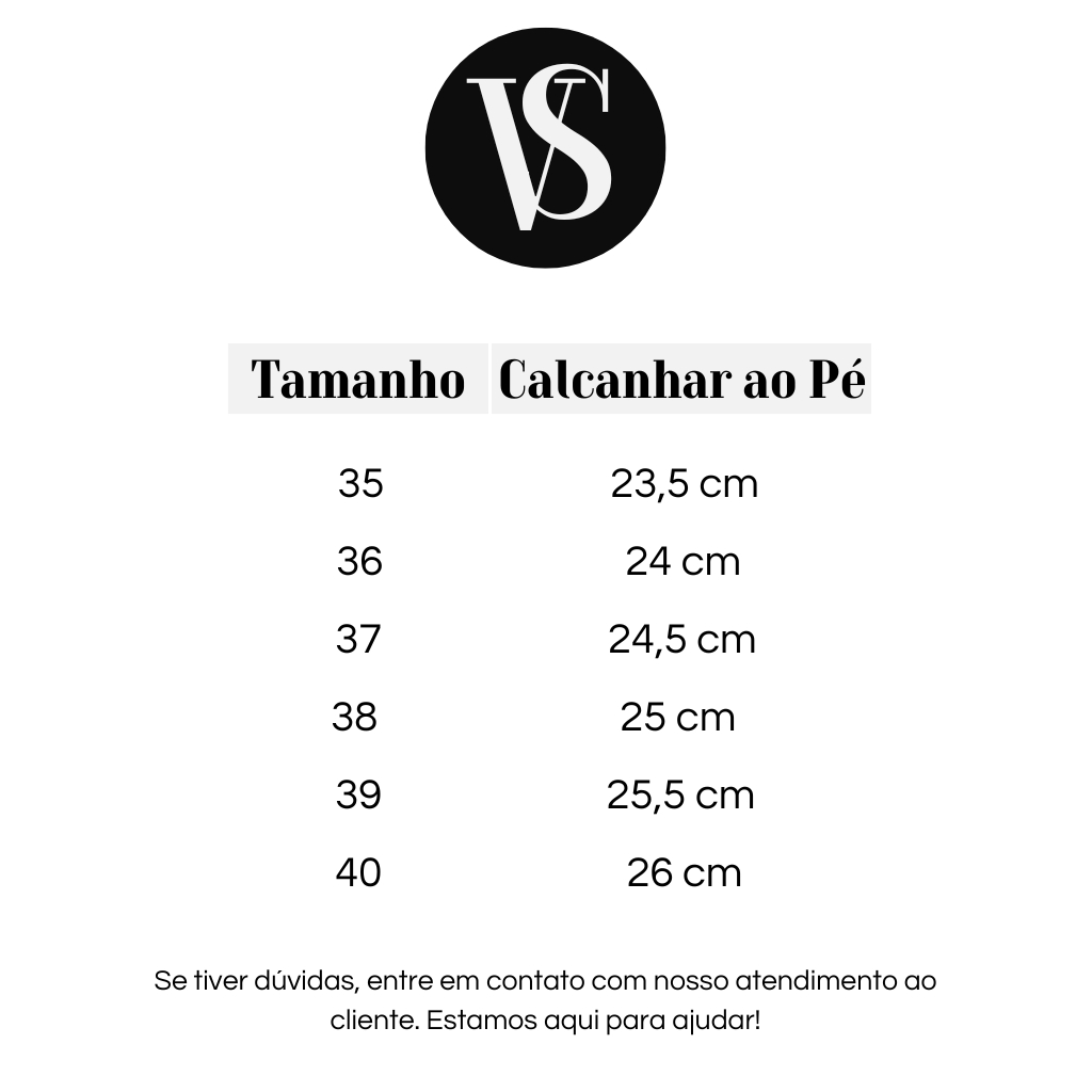 Bota Feminina Cano Curto Tabela